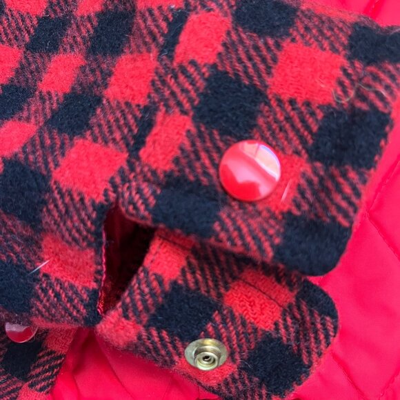 Vintage PENDLETON plaid jacket | red & black - Picture 4 of 7